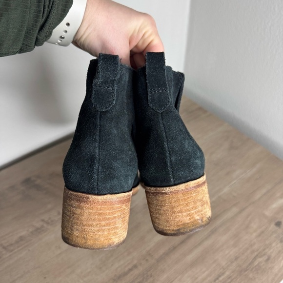 Kork-Ease Mindo Ankle Boots Black Suede Booties Shoes - Picture 7 of 10